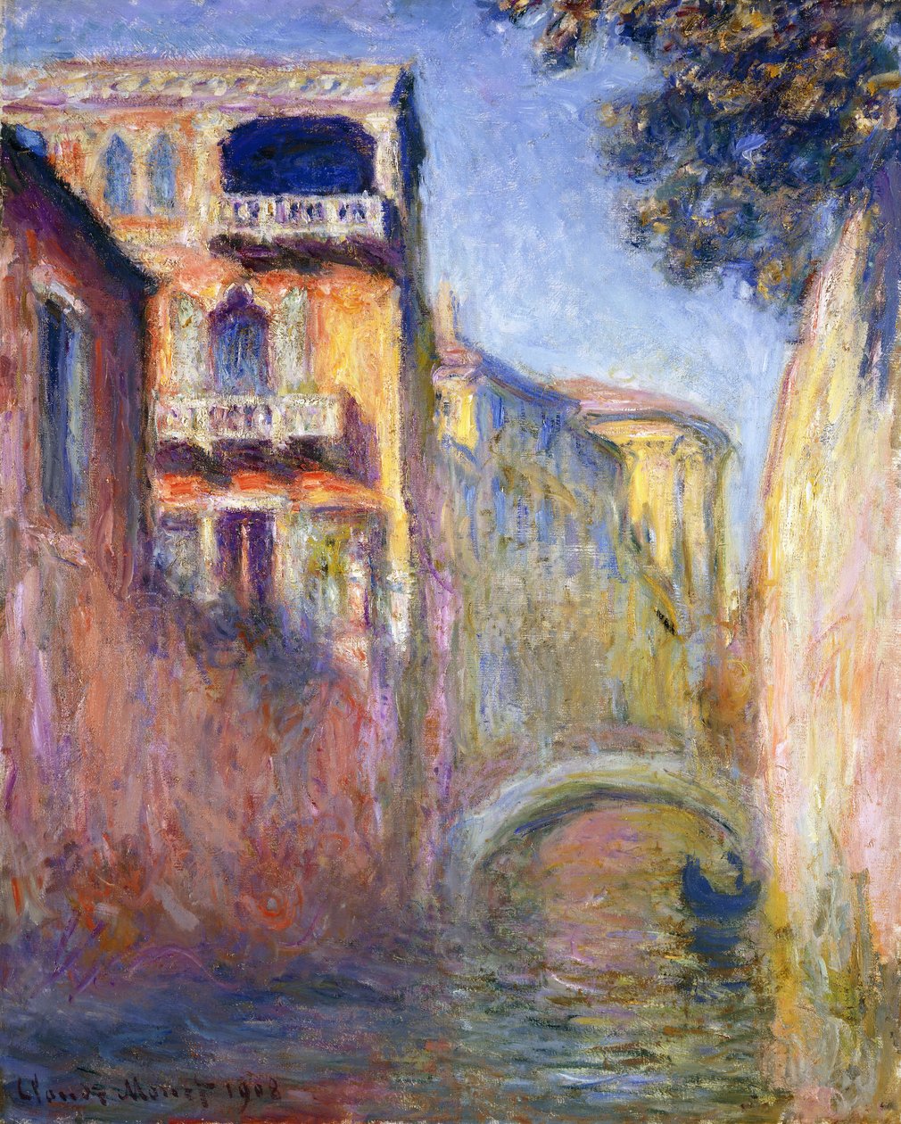 Le Rio de la Salute, 1908 de Claude Monet