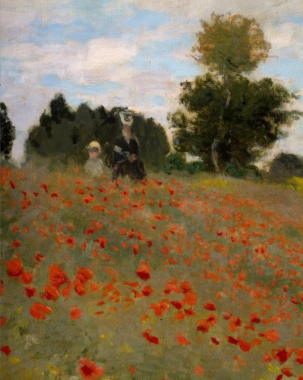 Las amapolas en Argenteuil de Claude Monet
