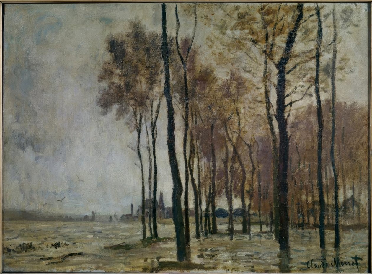 La inundación en Argenteuil de Claude Monet