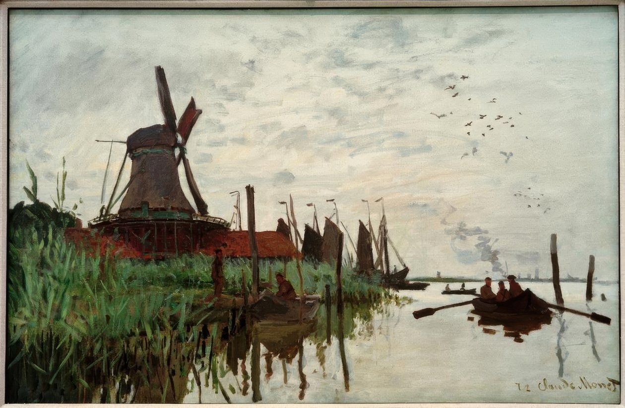 Molino en Zaandam de Claude Monet