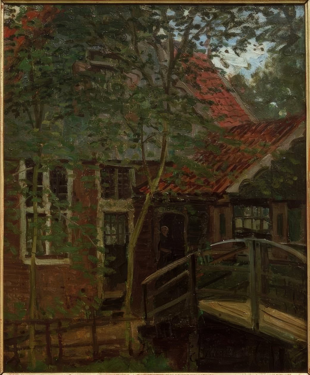 Pasarela en Holanda, Zaandam de Claude Monet