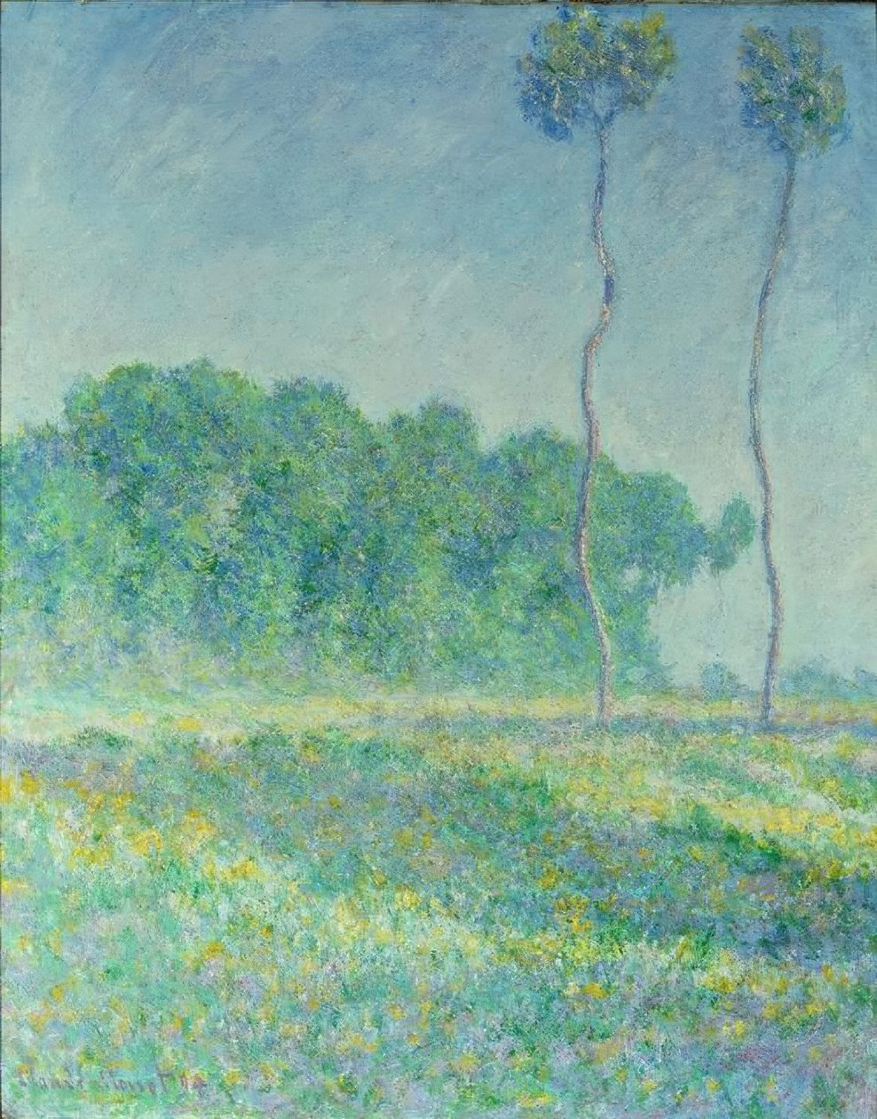 Paisaje de primavera de Claude Monet