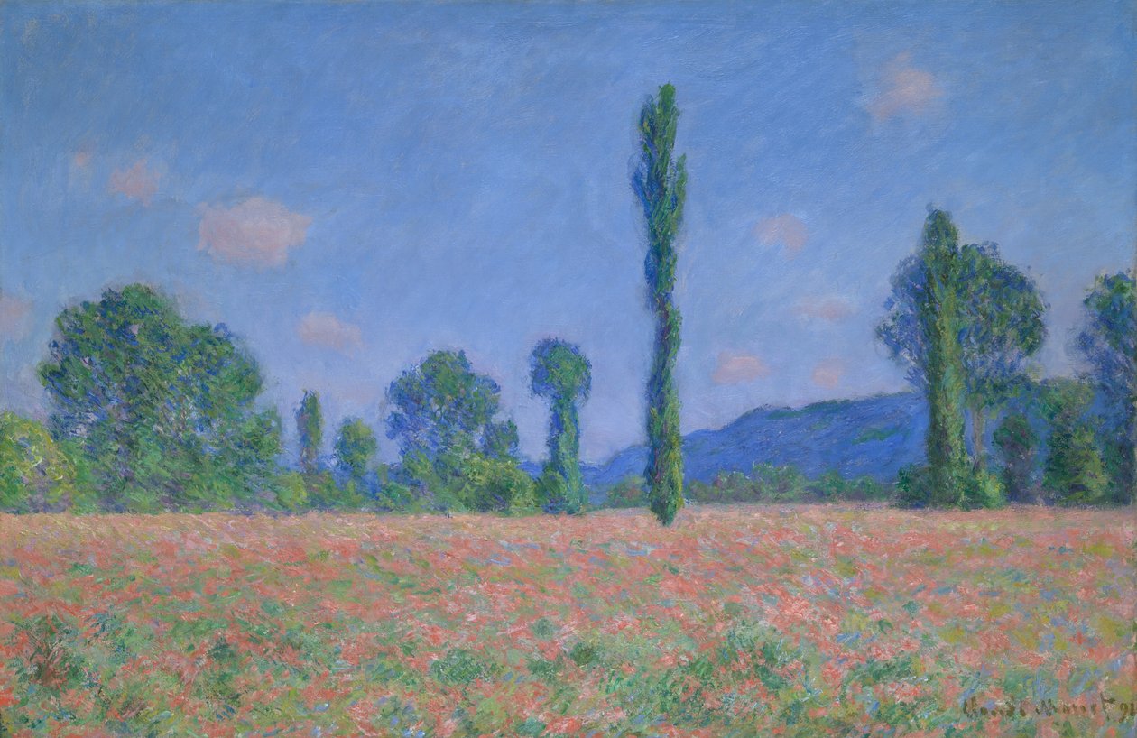 Campo de amapolas (Giverny) de Claude Monet