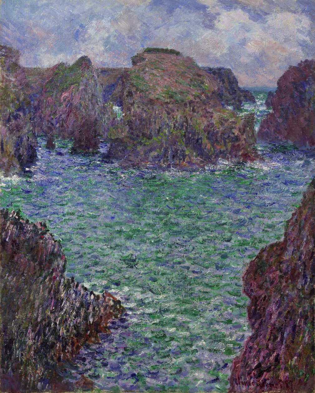 Port-Goulphar, Belle-Île, 1887 de Claude Monet
