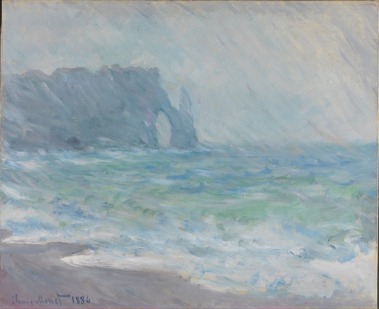 Lluvia en Étretat de Claude Monet
