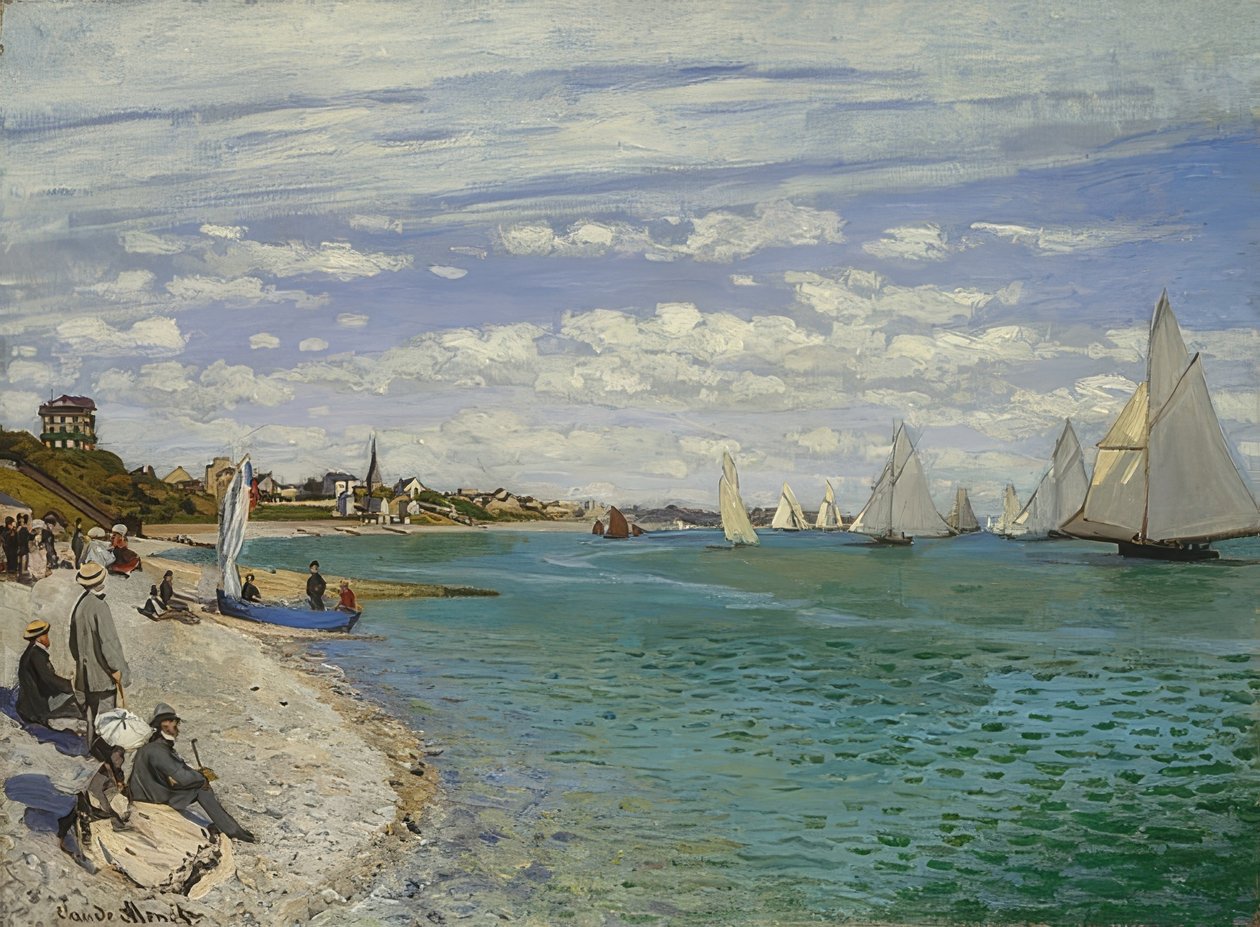 Regata en Sainte-Adresse. 1867 de Claude Monet