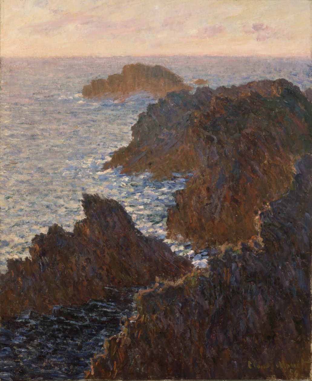 Rocas en Belle-Isle, Port-Domois de Claude Monet