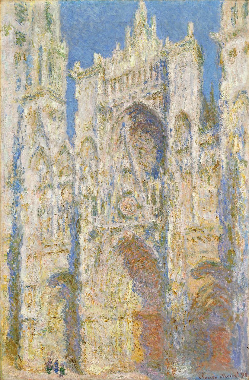 Catedral de Rouen, Fachada Oeste, Luz del Sol de Claude Monet