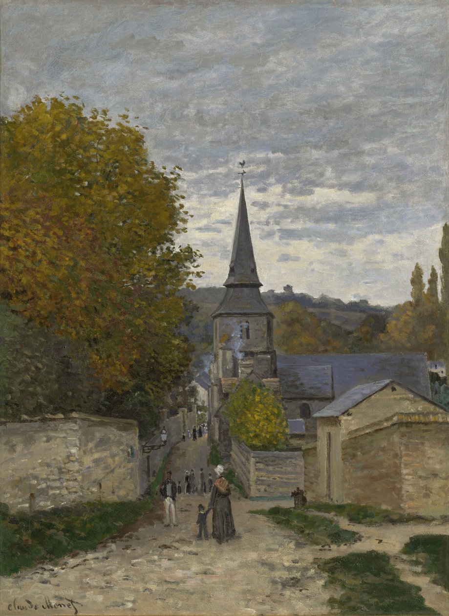 Calle en Sainte-Adresse, 1867 de Claude Monet