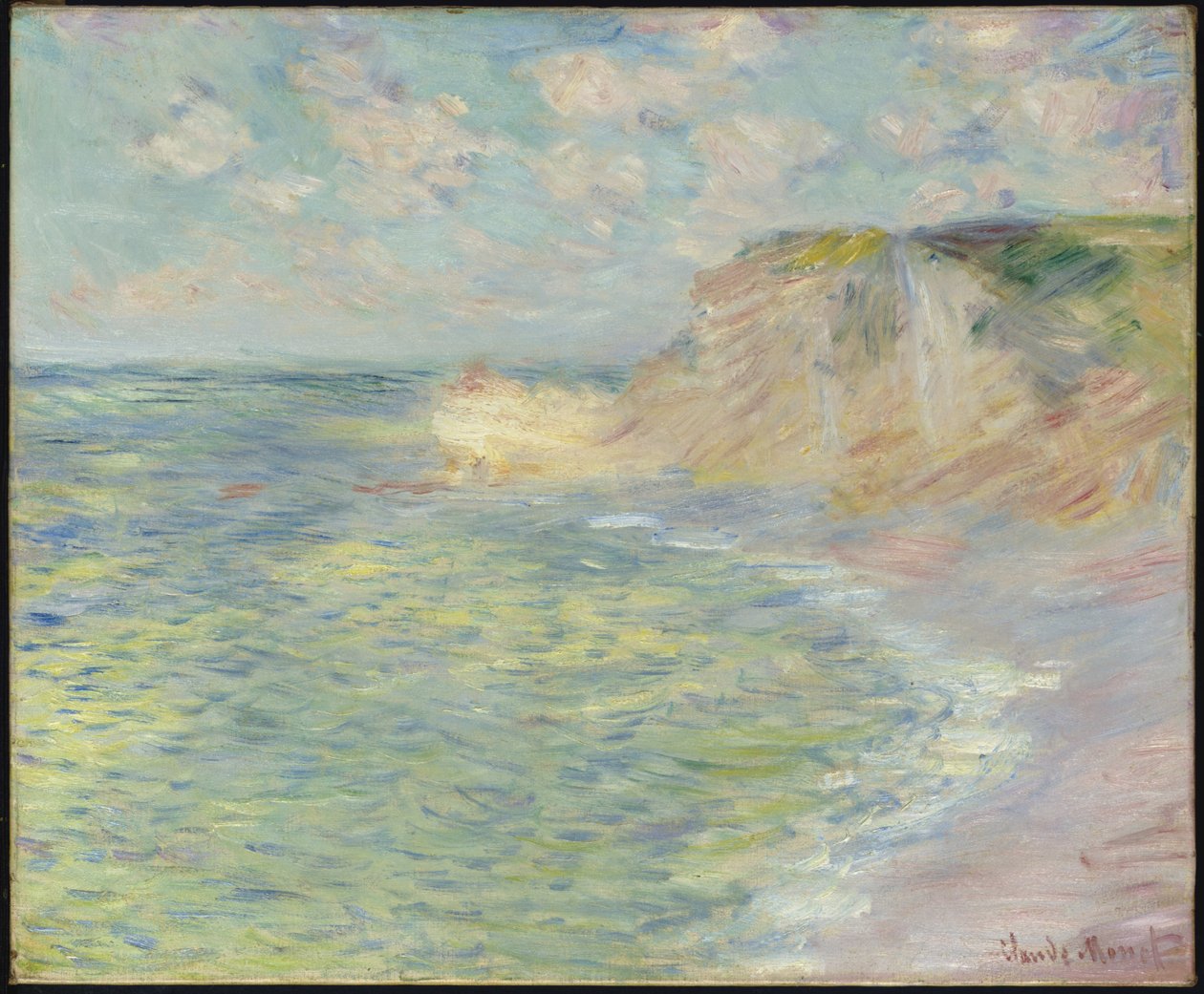 El acantilado arriba, 1885 de Claude Monet