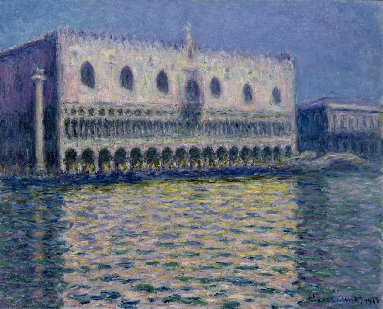 El Palacio Ducal en Venecia de Claude Monet