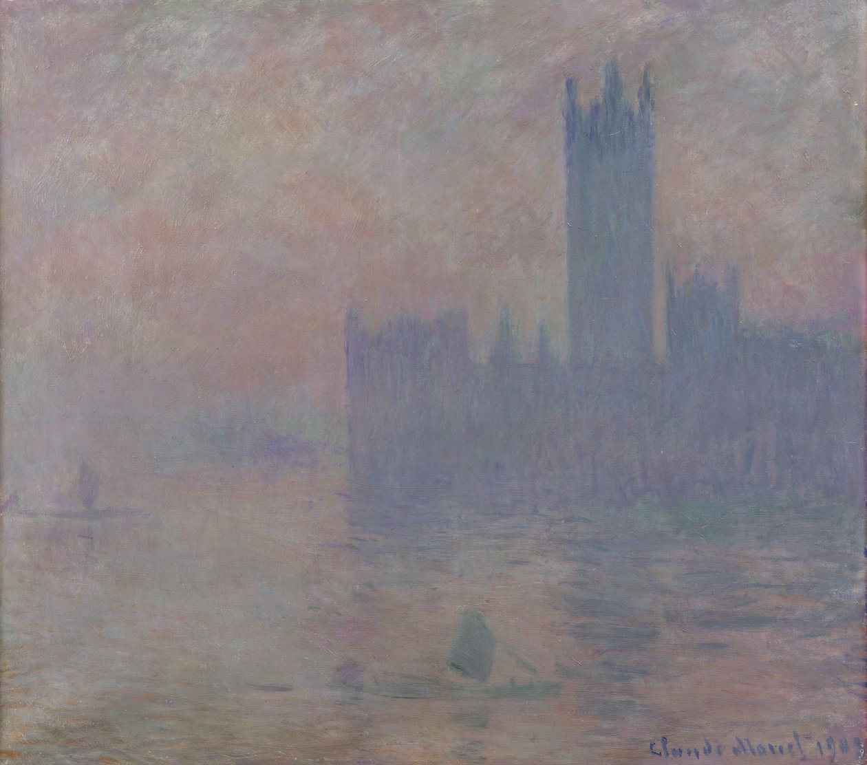 Las Casas del Parlamento, Londres, 1903 de Claude Monet