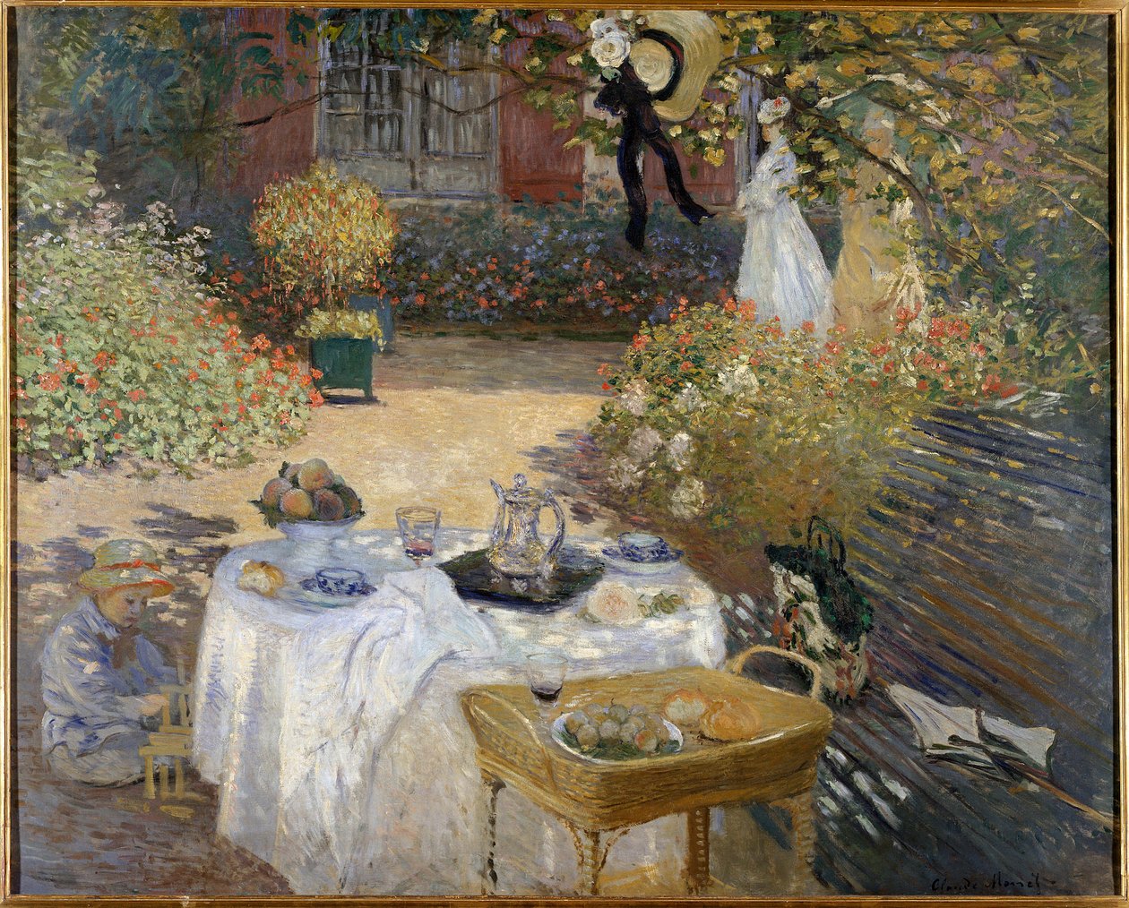 El almuerzo, Jardín de Monet en Argenteuil de Claude Monet