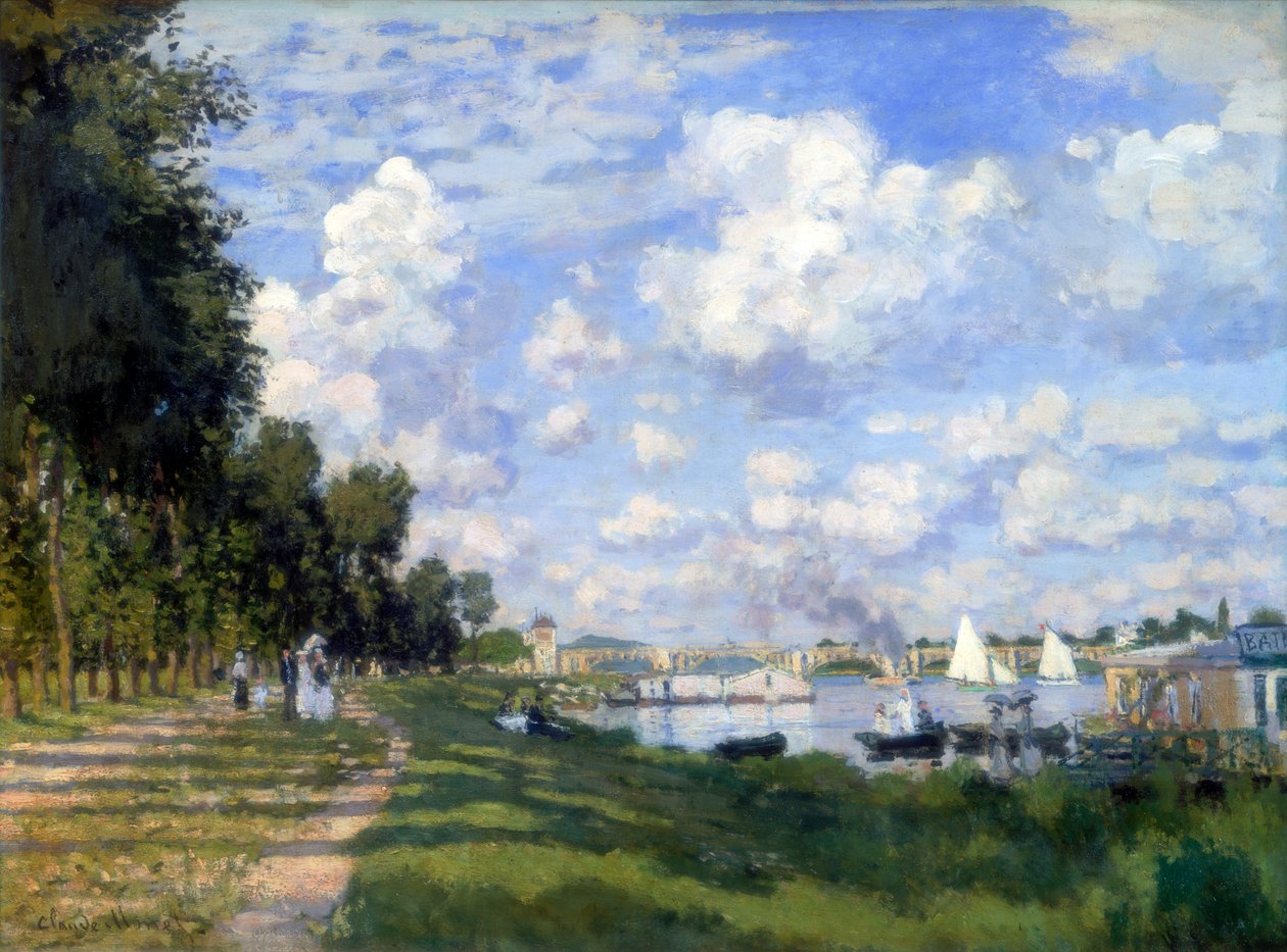 La marina en Argenteuil de Claude Monet