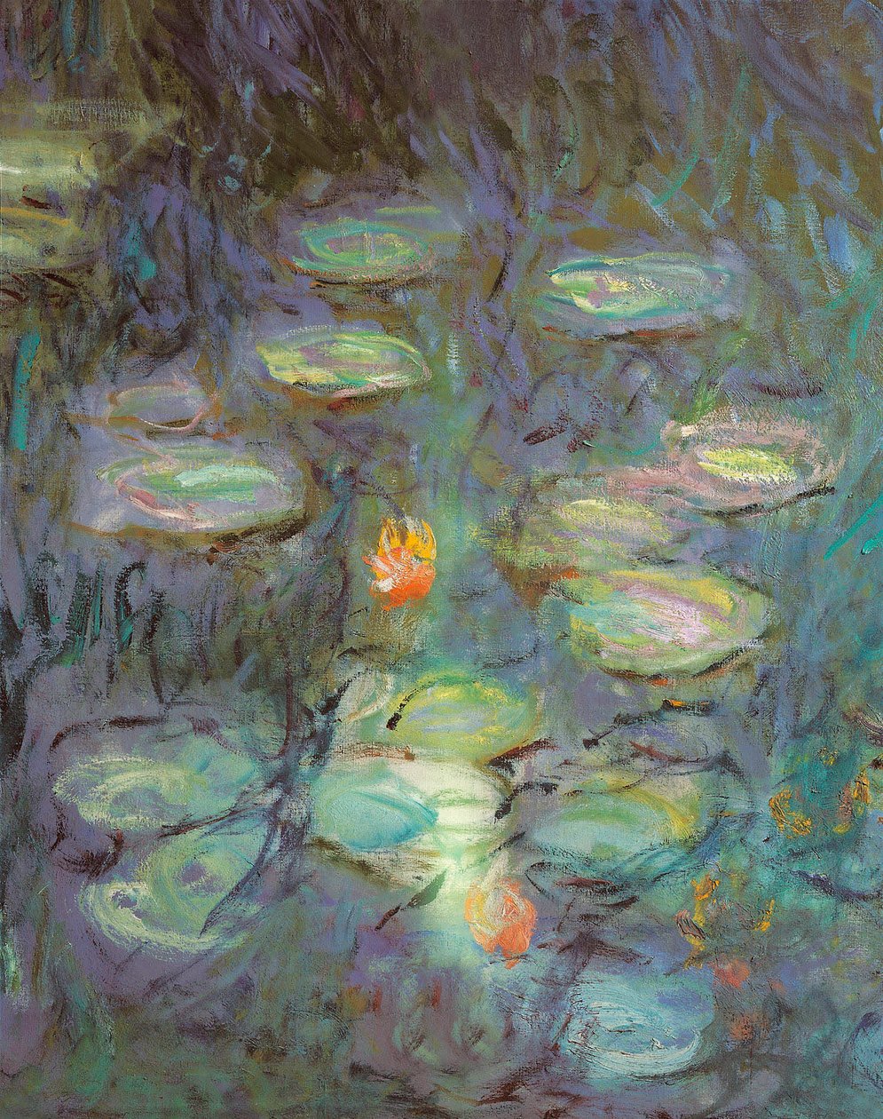 Los Nenúfares: Mañana (detalle) de Claude Monet