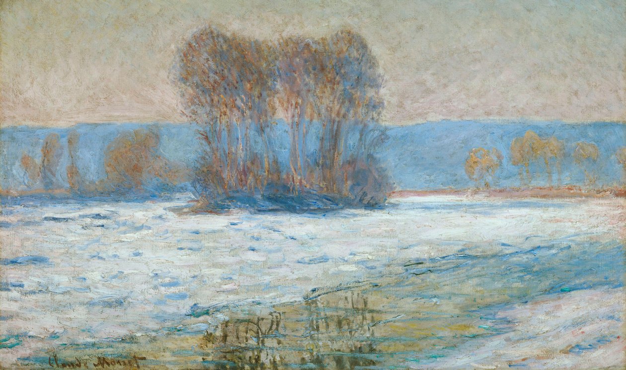 El Sena en Bennecourt, invierno de Claude Monet