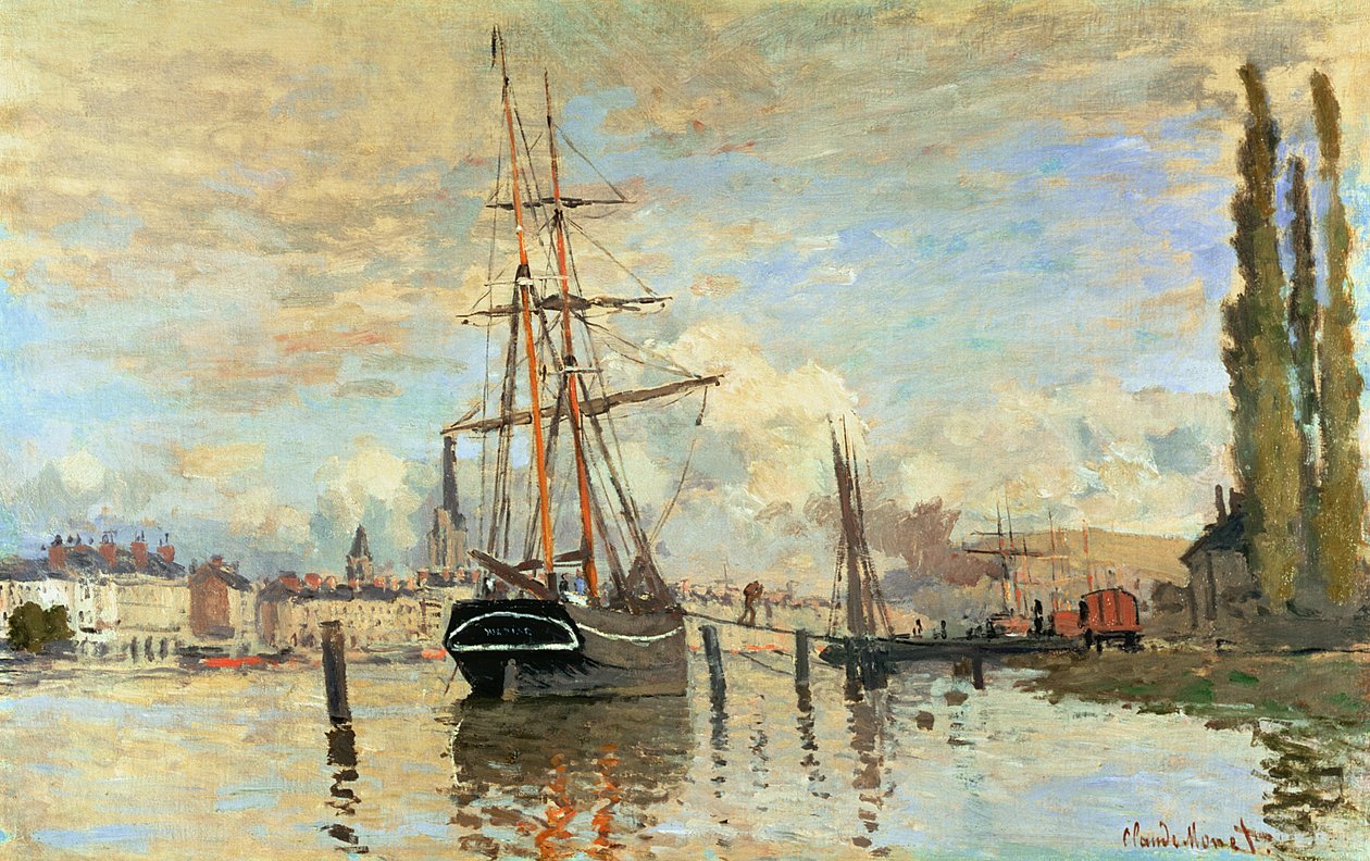 El Sena en Rouen, 1872 de Claude Monet