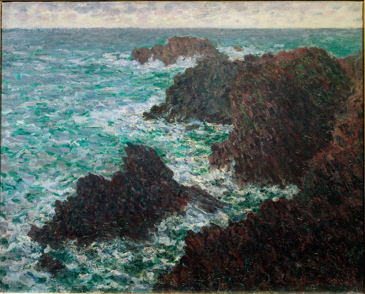 Las rocas de Belle-Ile, la costa salvaje de Claude Monet
