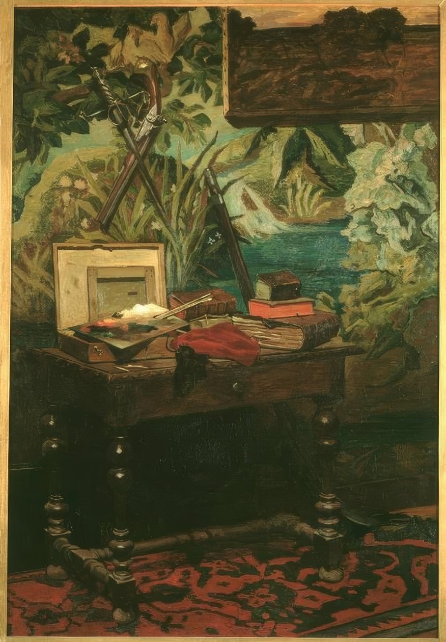 Un rincón del taller de Claude Monet