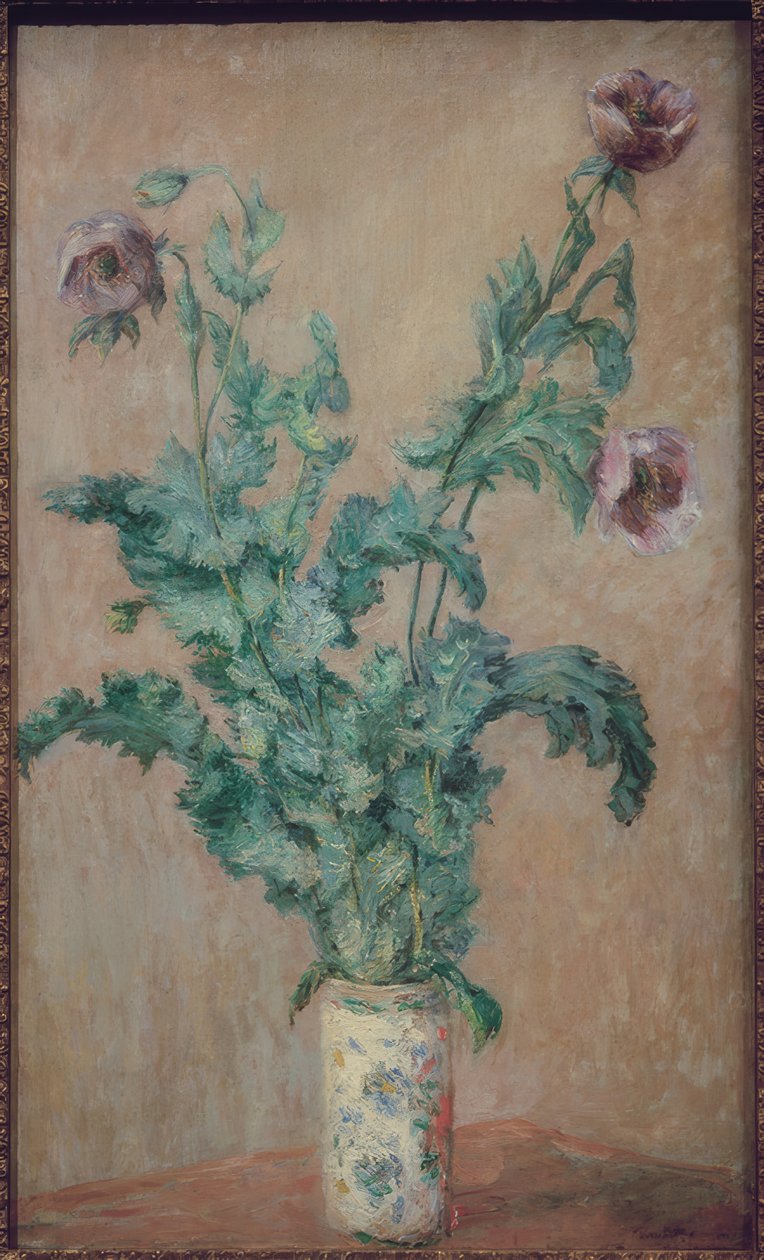 Jarrón con amapolas de Claude Monet