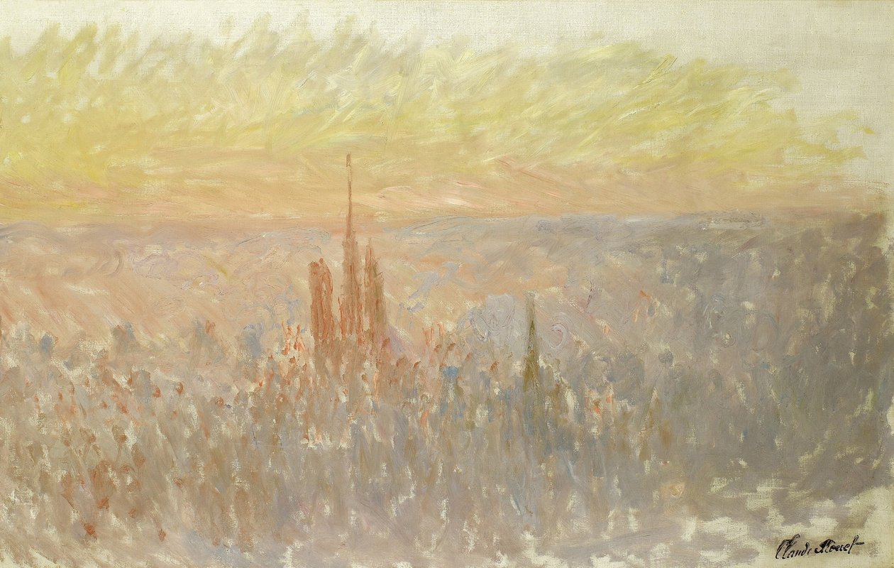 Vista de Ruán de Claude Monet