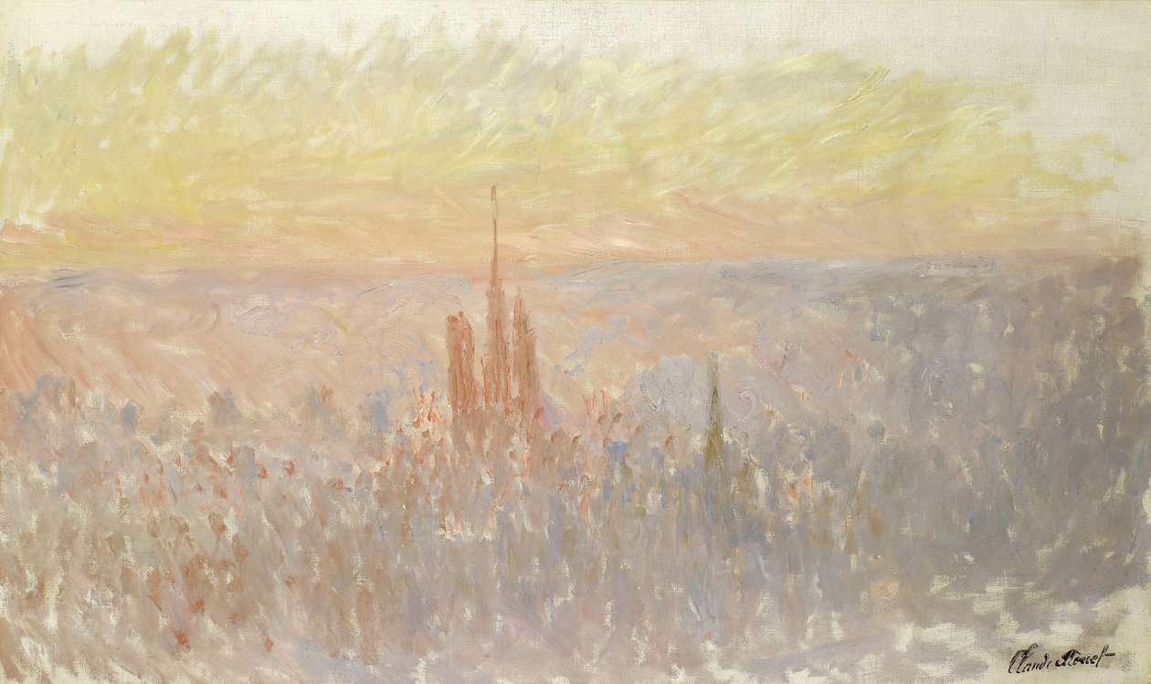 Vista de Rouen de Claude Monet