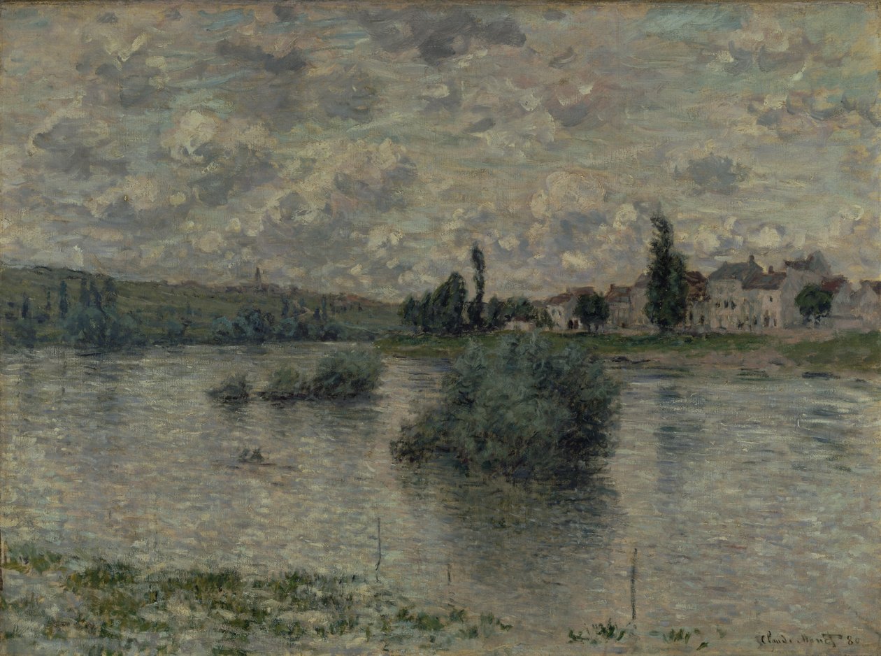 Vista del Sena, Lavacourt, 1880 de Claude Monet