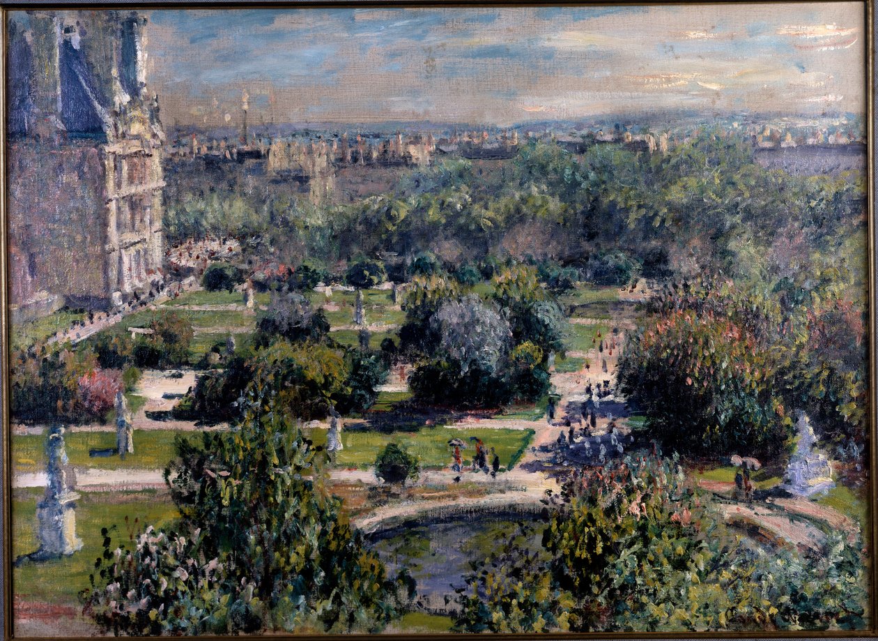 Vista de los jardines de las Tullerías en París de Claude Monet