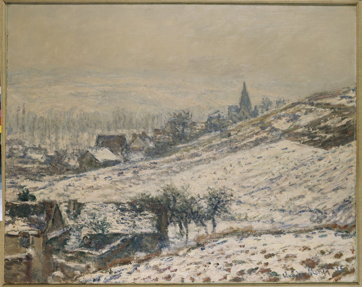 Invierno en Giverny, 1885 de Claude Monet