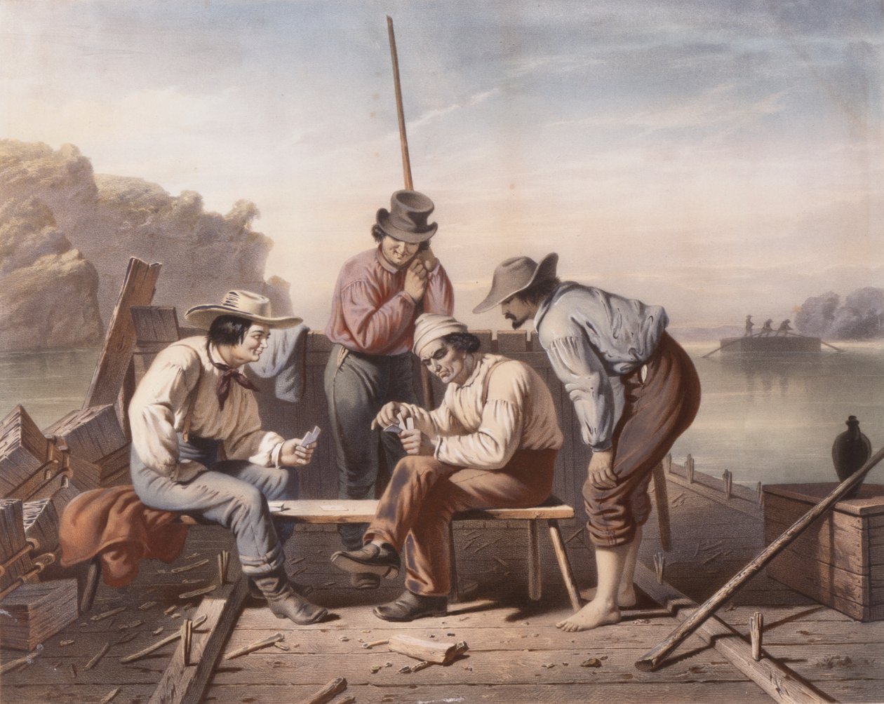 In a Quandary, Naipes de balseros de Mississippi de Claude Régnier