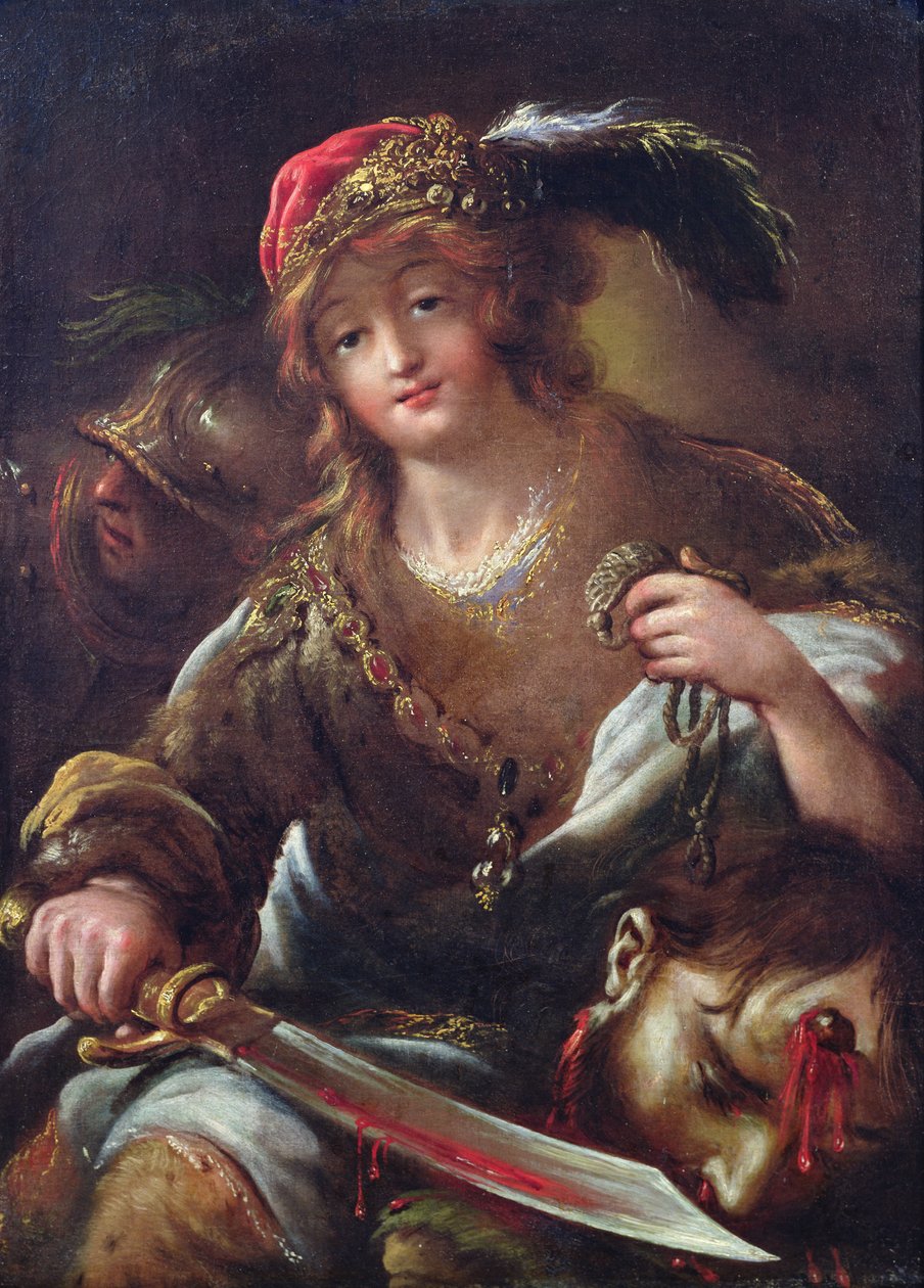 David con la cabeza de Goliat, c.1640 de Claude Vignon