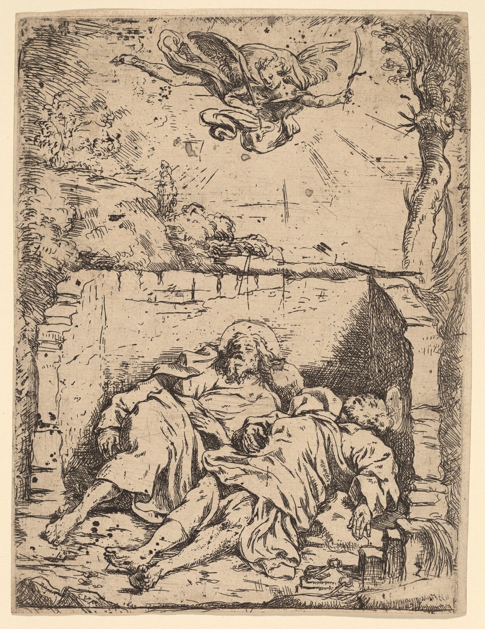 Los Cuerpos de San Pedro y San Pablo de Claude Vignon
