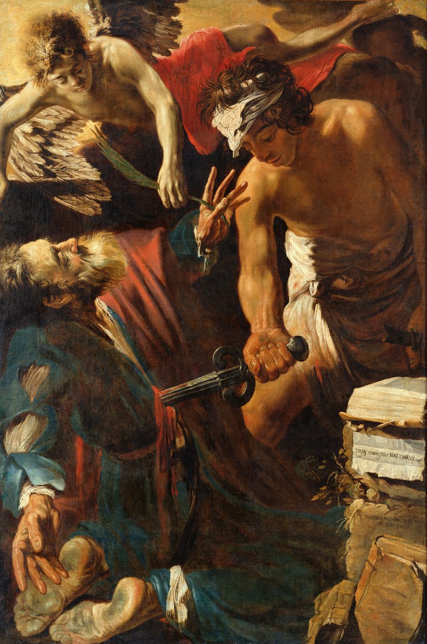 El martirio de San Mateo, 1617 de Claude Vignon