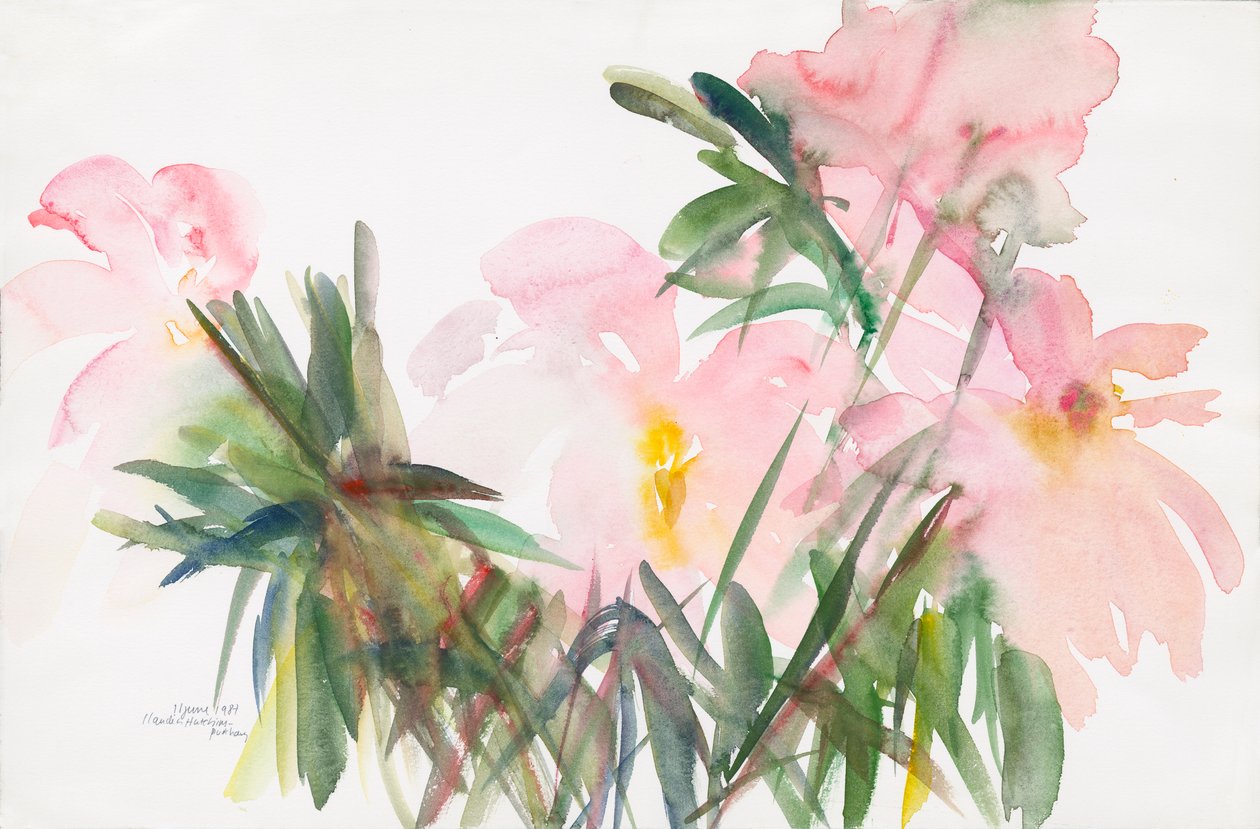 Peonías, 1987 de Claudia Hutchins Puechavy
