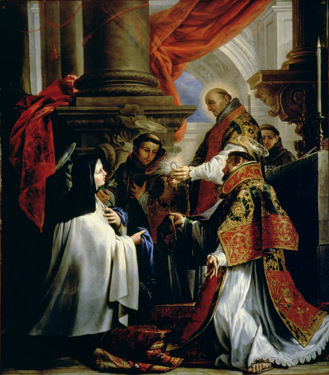 Comunión de Santa Teresa de Ávila (1515-82) c.1670 de Claudio Coello