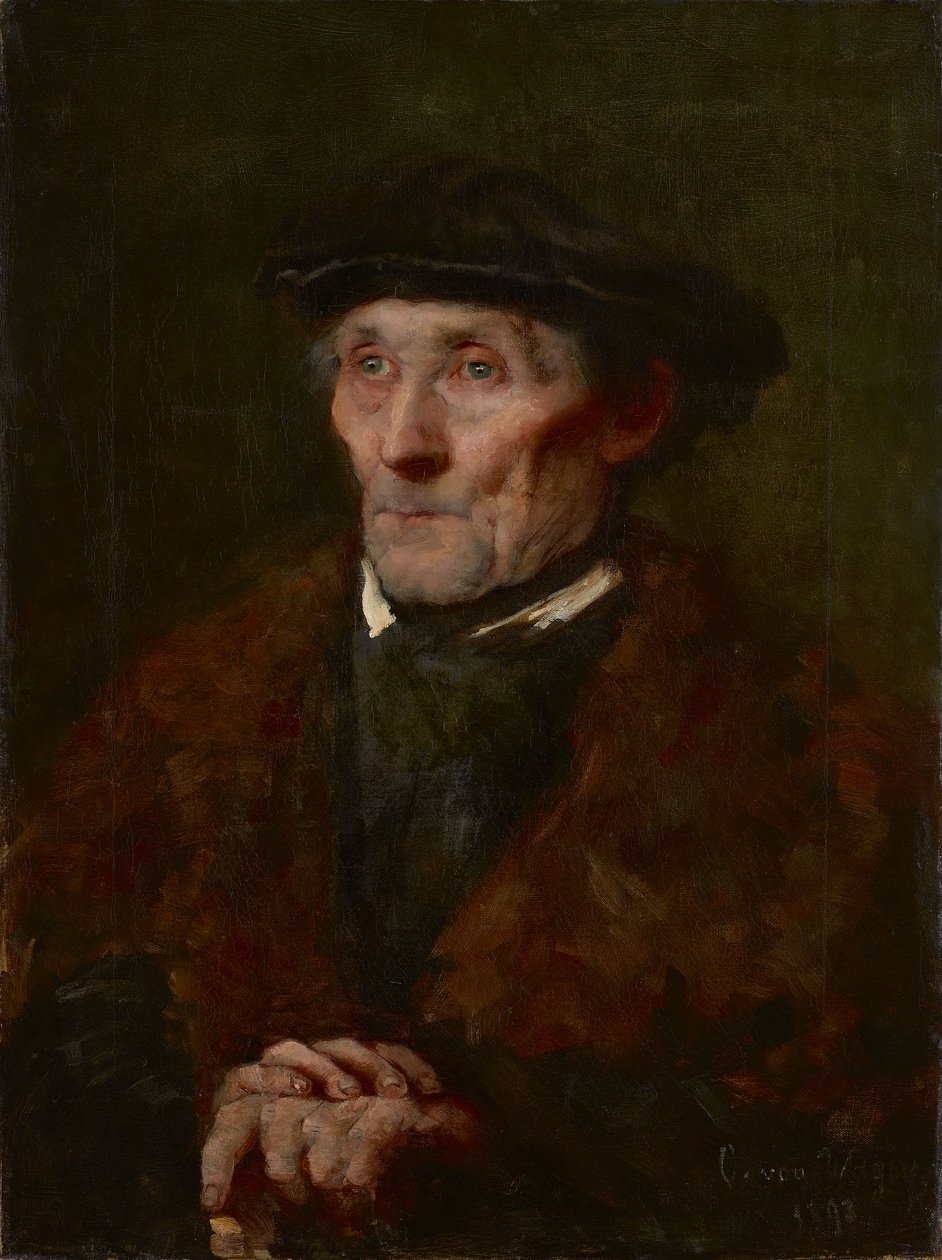 Retrato de un anciano de Clementine von Wagner
