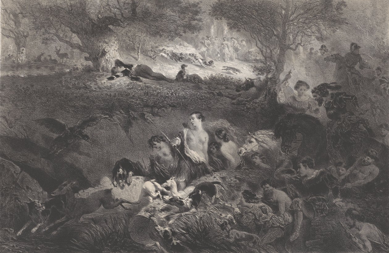 Sueños de caza, 1858 de Célestin Nanteuil