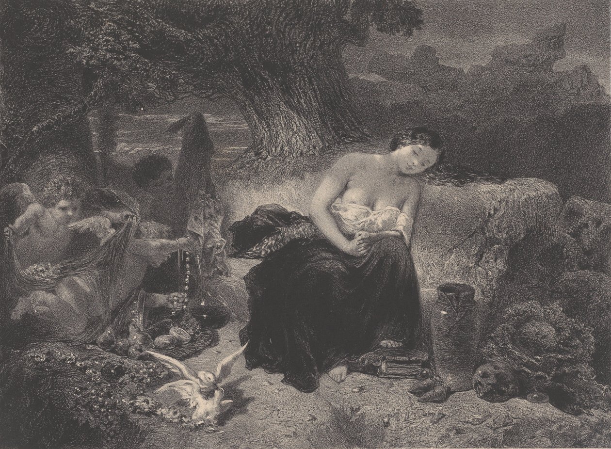 Tentación, ca. 1850 de Célestin Nanteuil