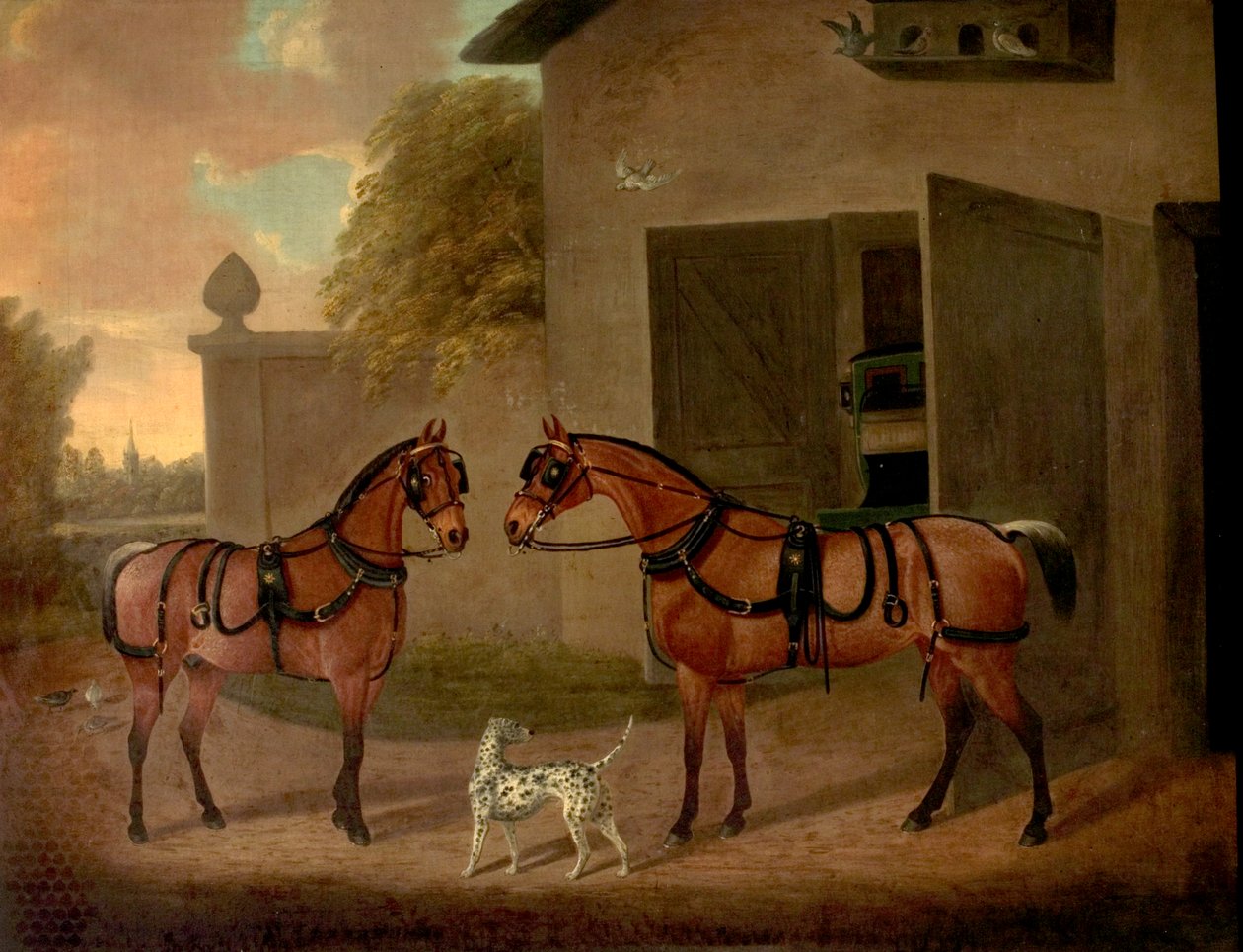 Carruajes, caballos y perros de Clifton Tomson