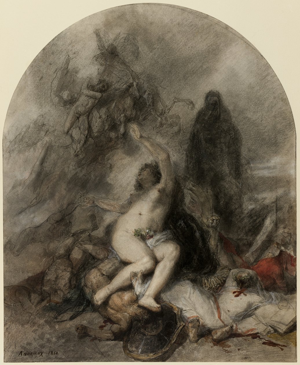 Alegoría de la guerra de Clément Auguste Andrieux
