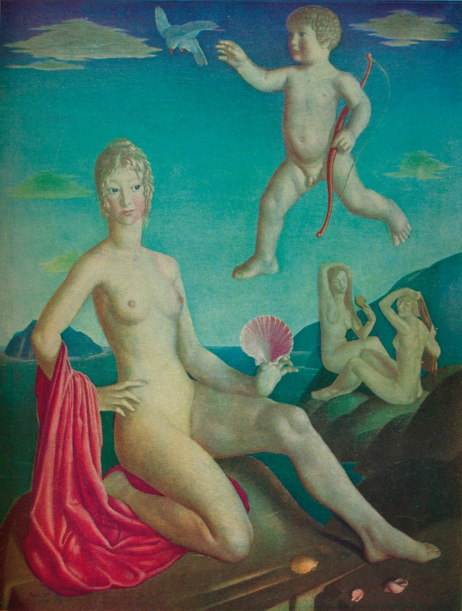 Venus y Cupido de Collin Unwin Gill