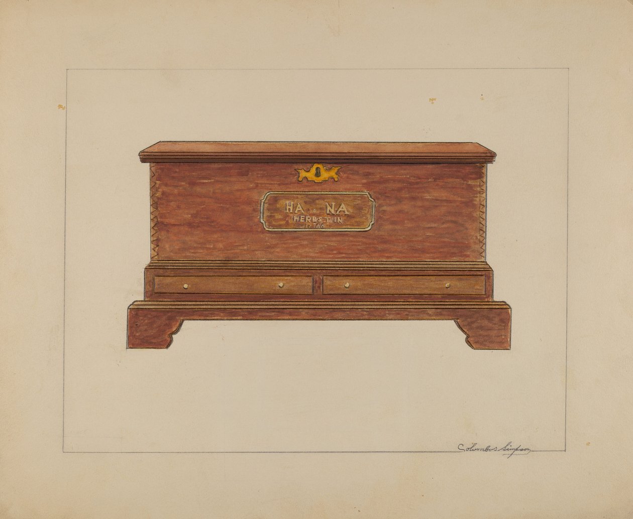 Cofre de Columbus Simpson