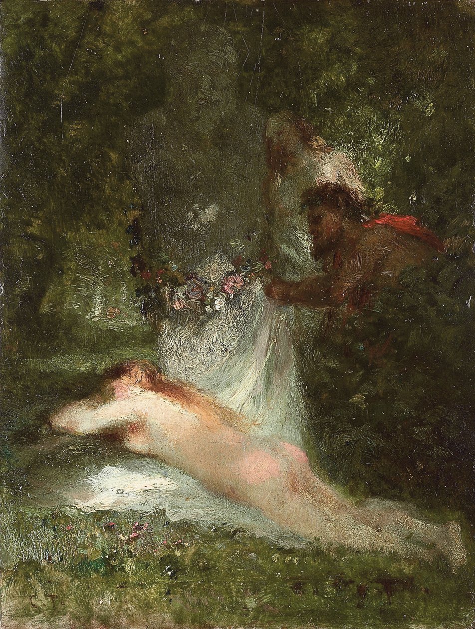 El sueño de la ninfa de Constant Emile Troyon