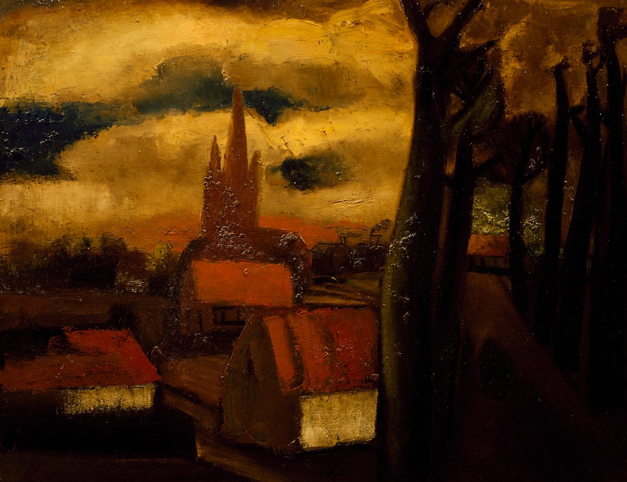Los tejados rojos de Constant Permeke
