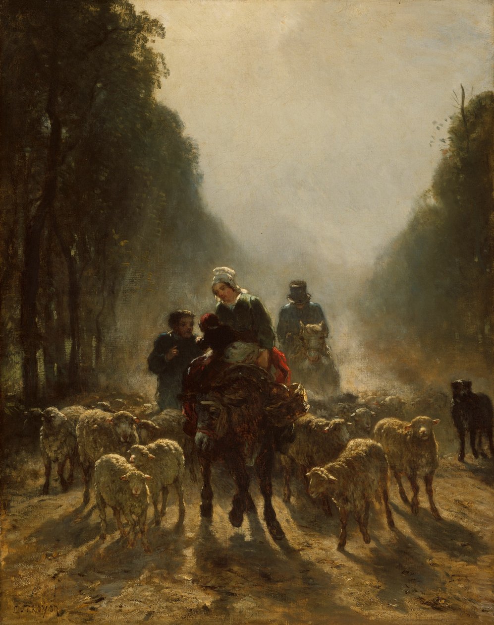 El camino al mercado de Constant Troyon