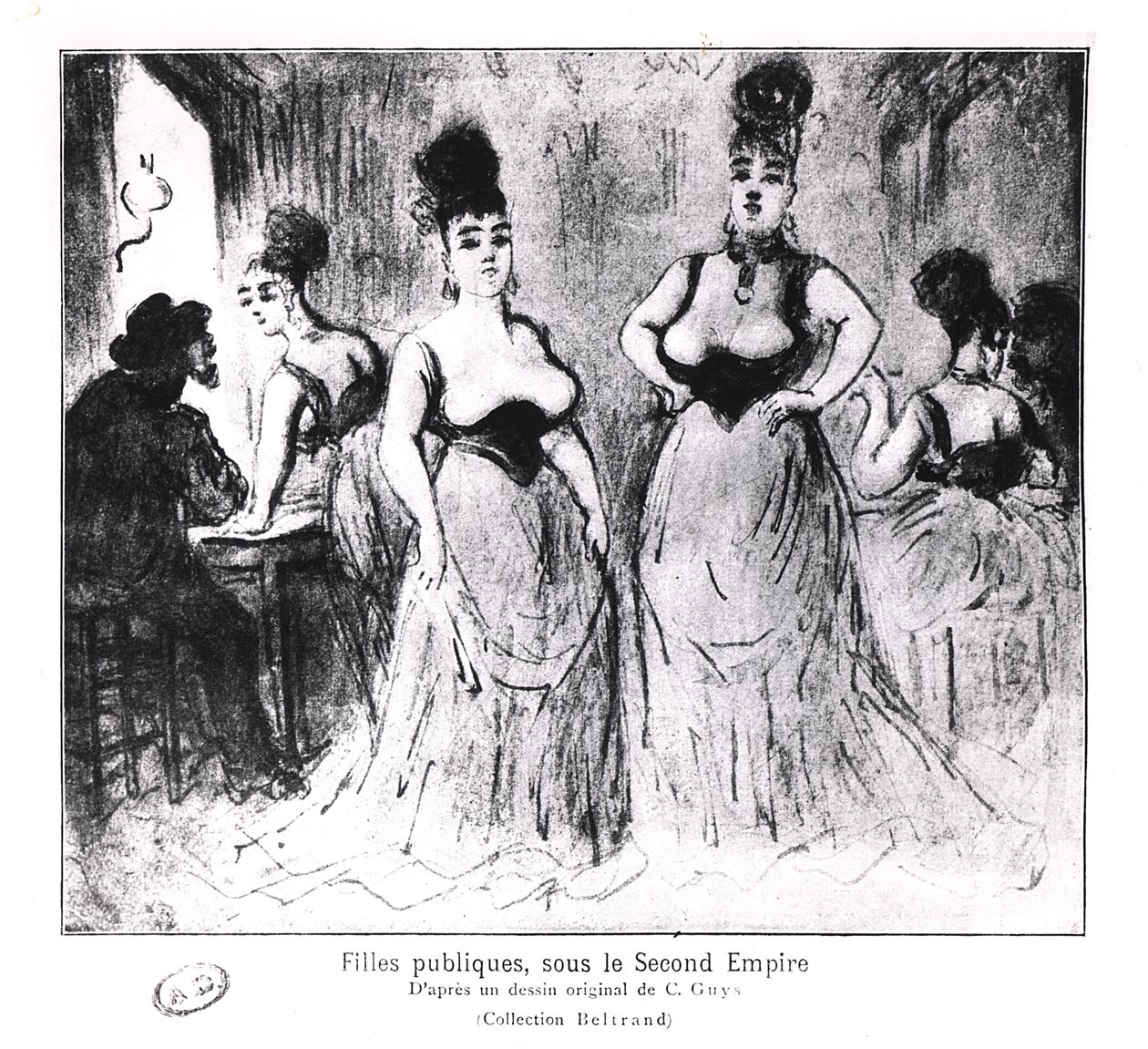 Prostitutas, c.1850 de Constantin Guys