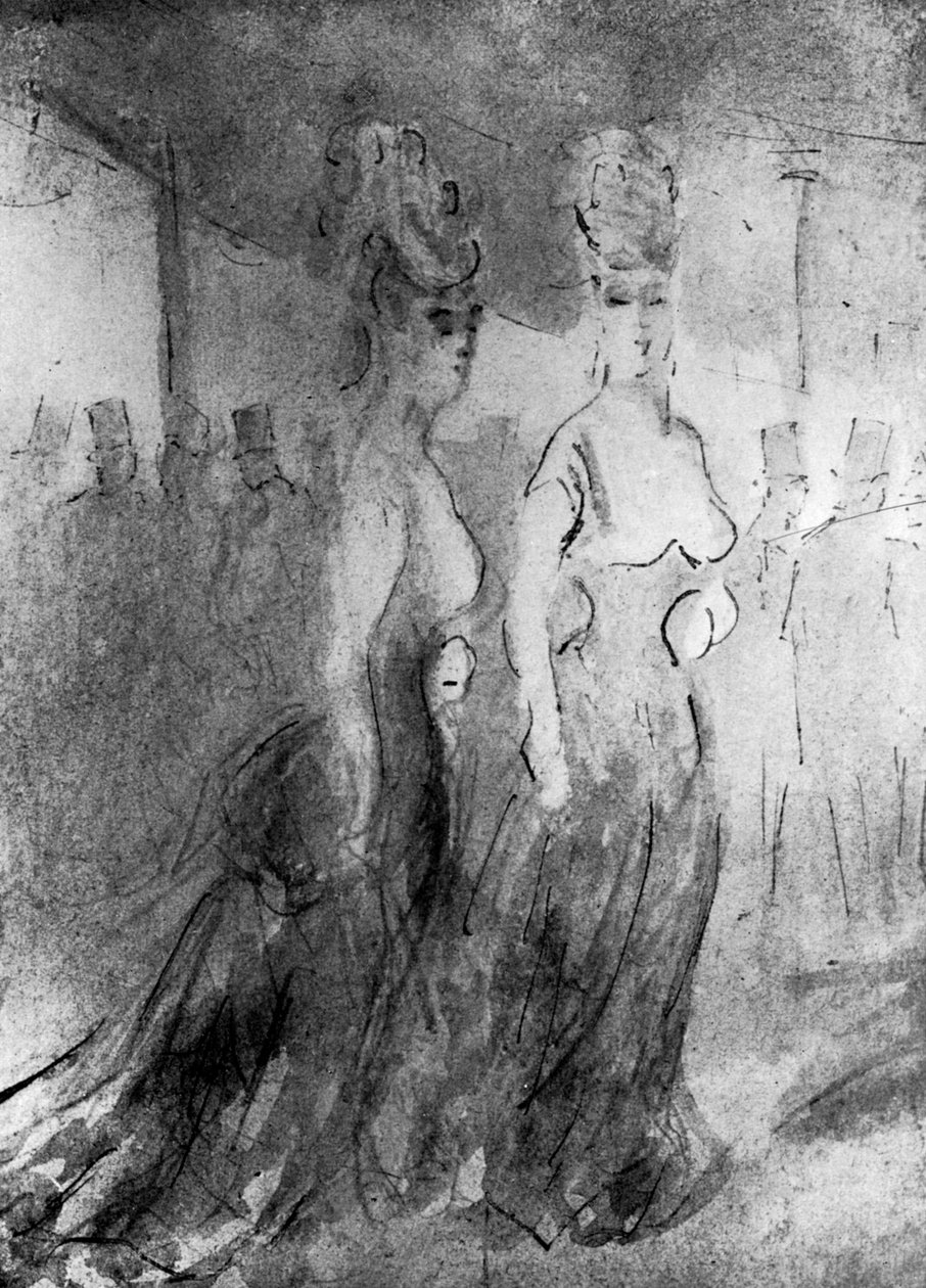Deux Élégantes, siglo XIX, 1930 de Constantin Guys