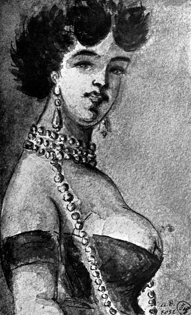 Mujer, siglo XIX, 1930 de Constantin Guys