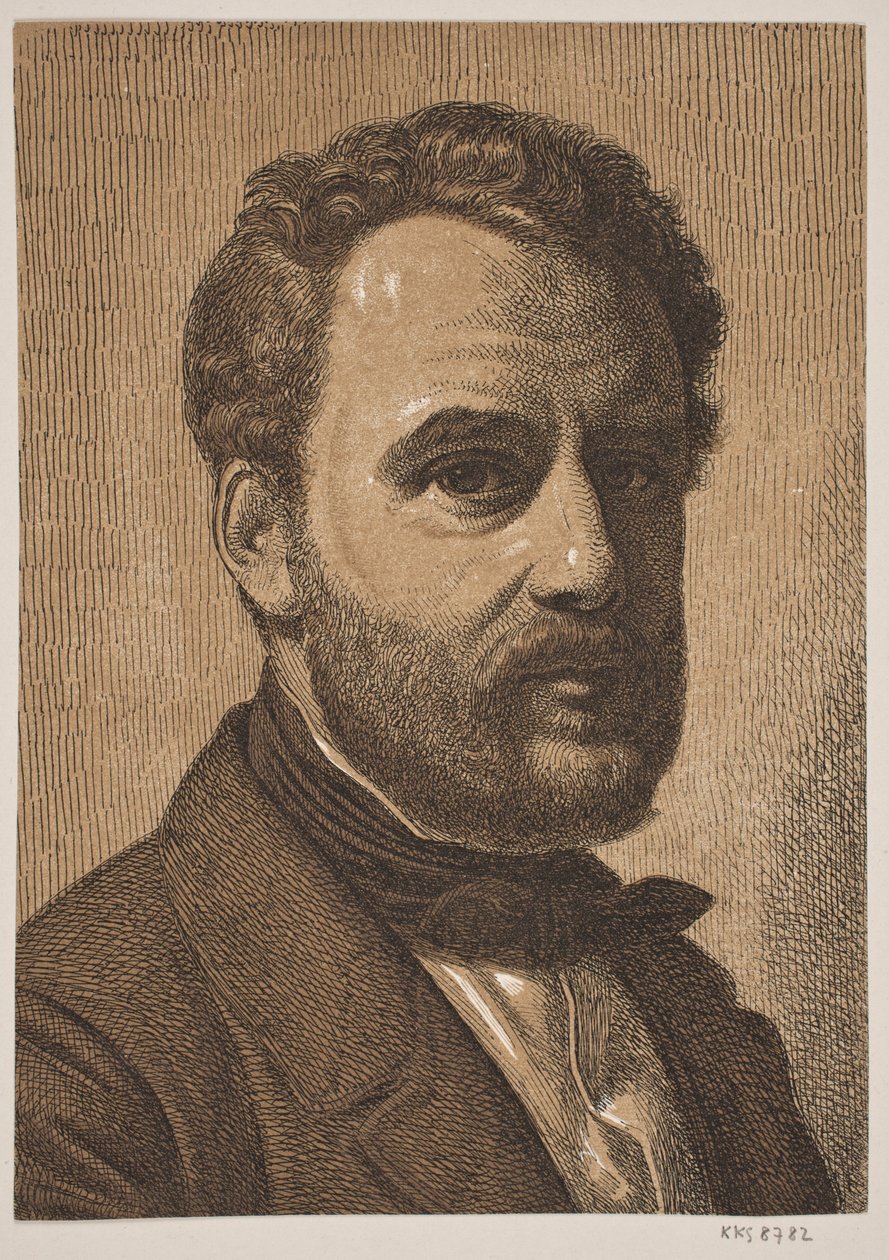 Retrato de Wilhelm Marstrand de Constantin Hansen