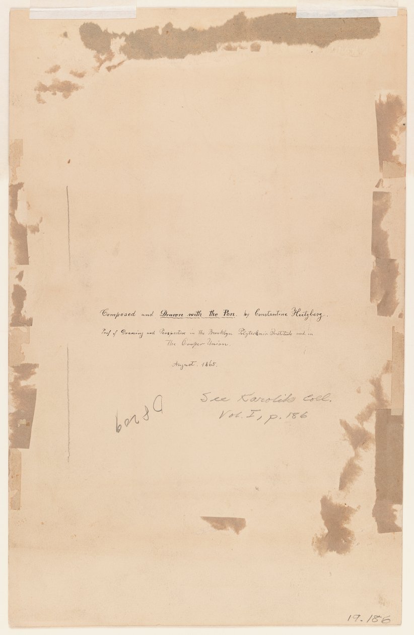 Inscripción del artista de Constantine Hertzberg